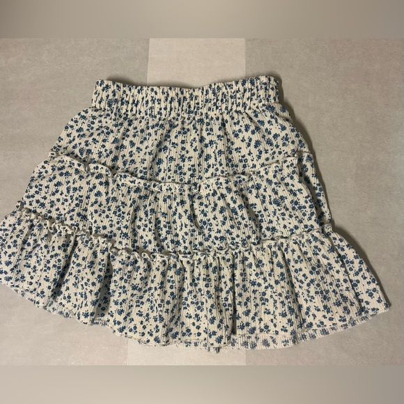 Zara Kids Blue and White Floral Mini Skirt 9yo - Picture 3 of 6